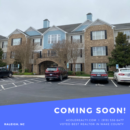 *COMING SOON* 1st Floor End Unit Condo in Prime Raleigh location! 