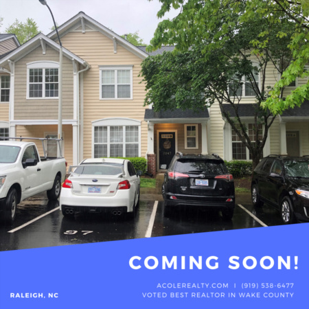 *COMING SOON* Beautiful 3 bedroom townhome just minutes from downtown Raleigh