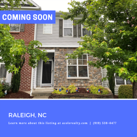 *COMING SOON* Amazing Townhome in a great location close to 540, shopping, and restaurants! 