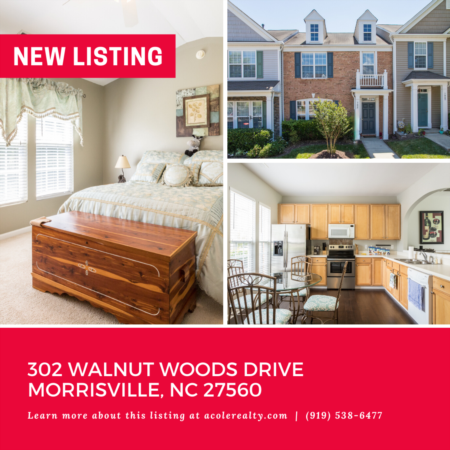 *NEW LISTING* Spectacular Townhome in Morrisville! 