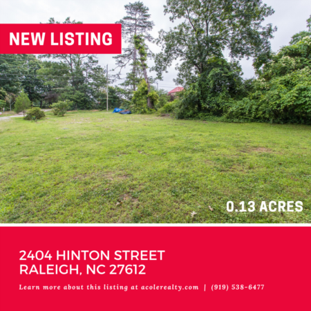 Vacant Lot off Creedmoor! 2404 Hinton Street, Raleigh: 0.13 acres