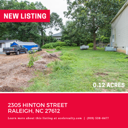 Vacant Lot off Creedmoor! 2305 Hinton Street, Raleigh: 0.12 acres