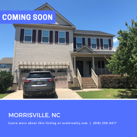 *COMING SOON* Amazing Opportunity in Morrisville!