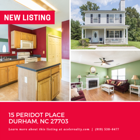 *NEW LISTING* This cul-de-sac home has a large side yard in Durham!
