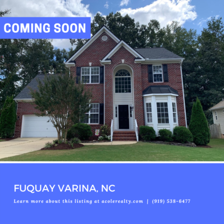 *COMING SOON* Meticulously maintained home in Fuquay Varina!