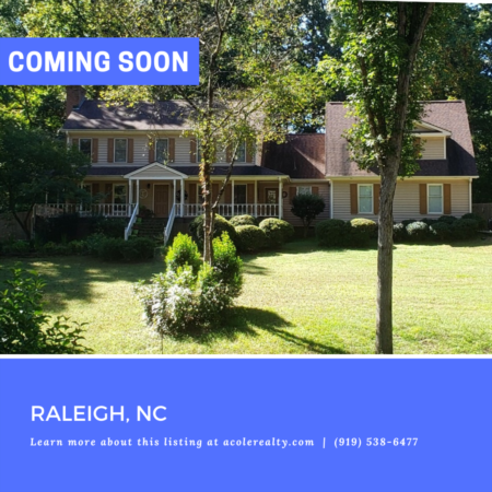 *COMING SOON* Great Raleigh location with no city taxes and close proximity to restaurants and shopping.