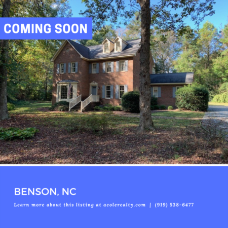 *COMING SOON* Be the first to know! For more details on this Benson, NC listing 