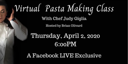 Free Virtual Pasta Making Class with Chef Judy Giglia!