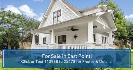Live TALL in East Point in this two story bungalow style home!