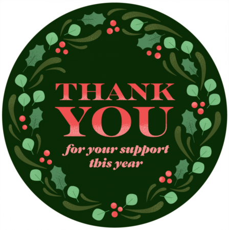 Thank You for All Your Support