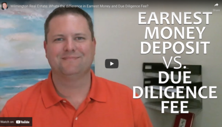 What is the difference between Due Diligence fee and Earnest Money in NC? 
