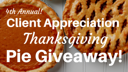 2018 Thanksgiving Pie Giveaway