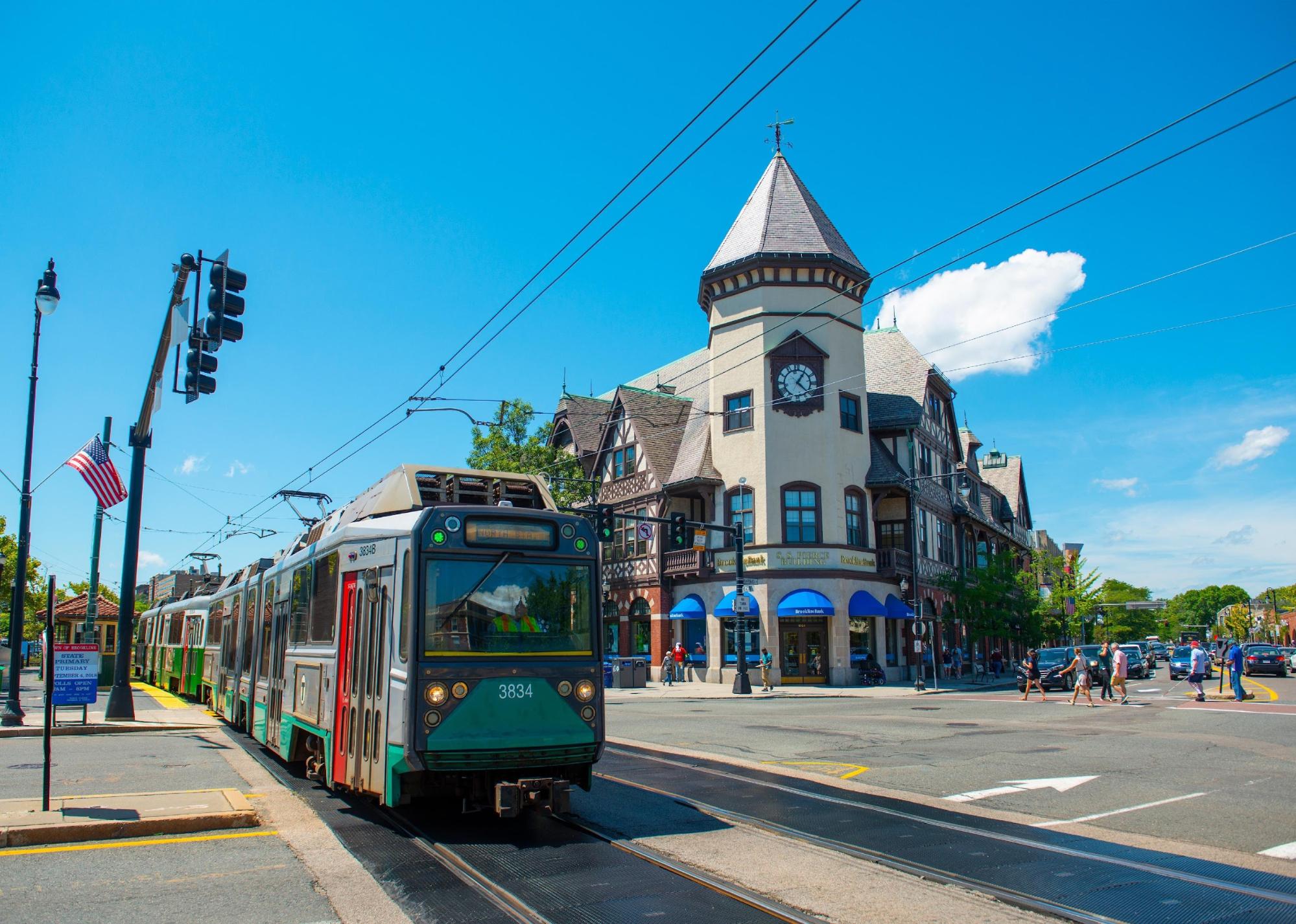 The 25 best suburbs for young millennials Boston Metro station on Beacon Street in Brookline.