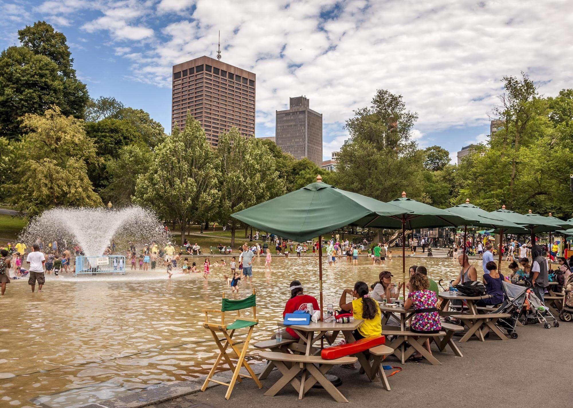 #6. Boston, Massachusetts Locals and tourists refreshing themselves in a public pool