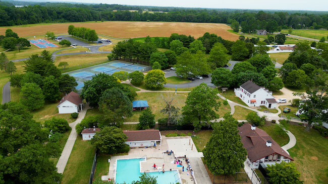 Pool & Tennis Courts at Dorbrook Recreation Area, Colts Neck NJ