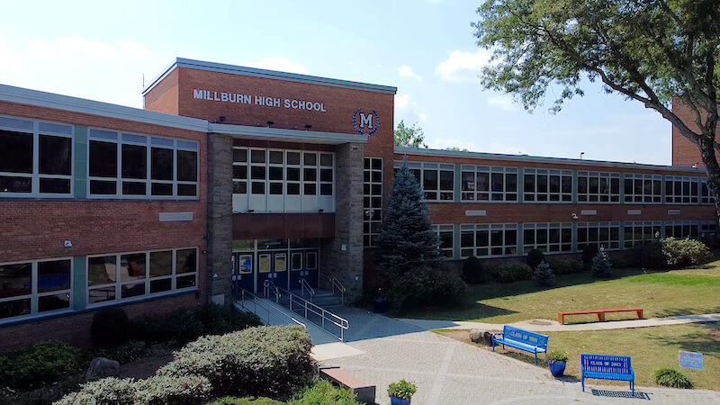 Millburn High School in Millburn Township, NJ