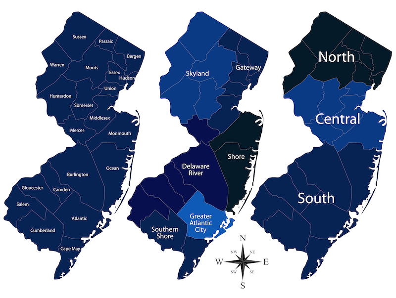 New Jersey Regions: Learn About the Parts of New Jersey