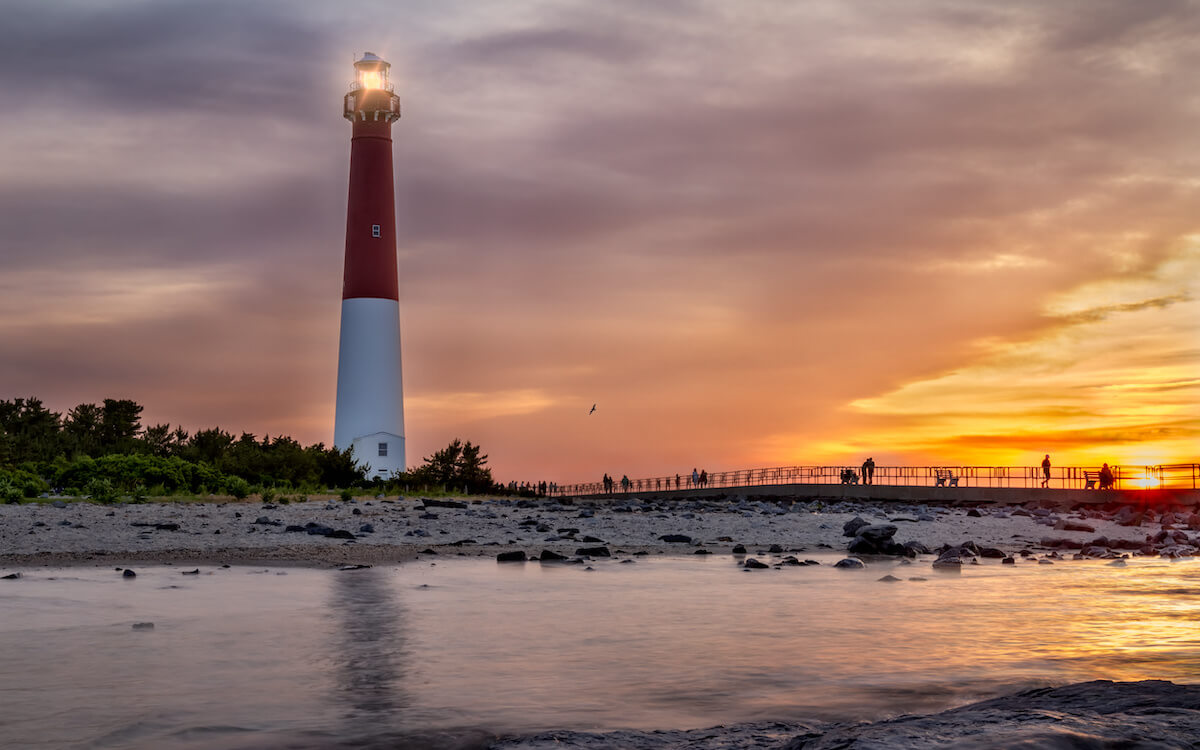 Barnegat Lighthouse at Sunset