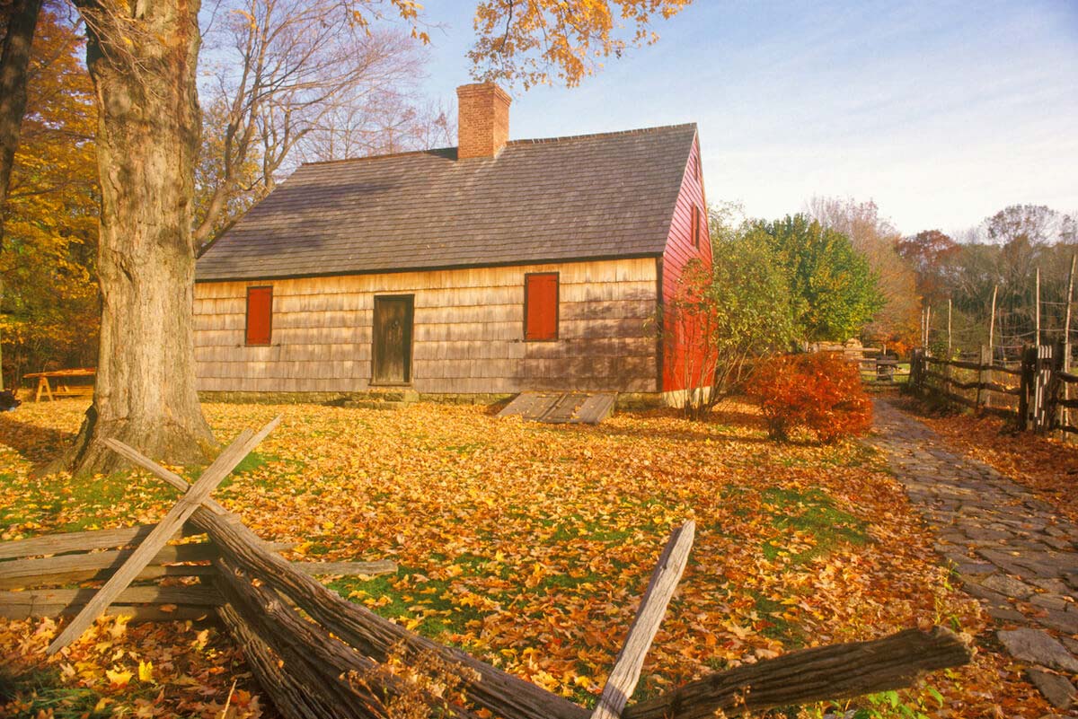 Historic Henry Wick House in Morristown Park, NJ