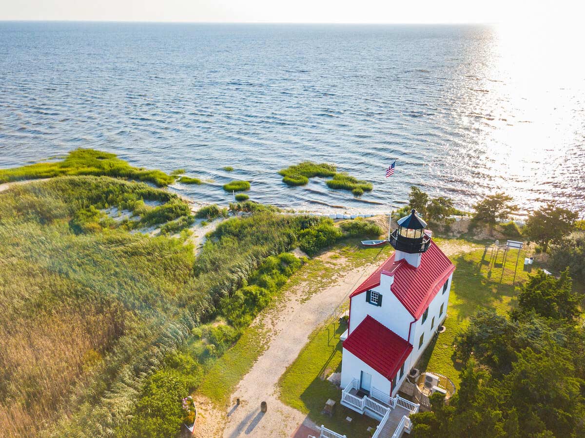 Restored East Point Lighthouse in New Jersey
