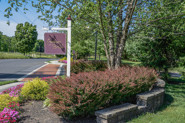 Cranbury Brook Sign in Plainsboro, NJ