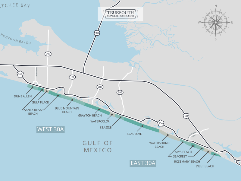 30A Communities Map