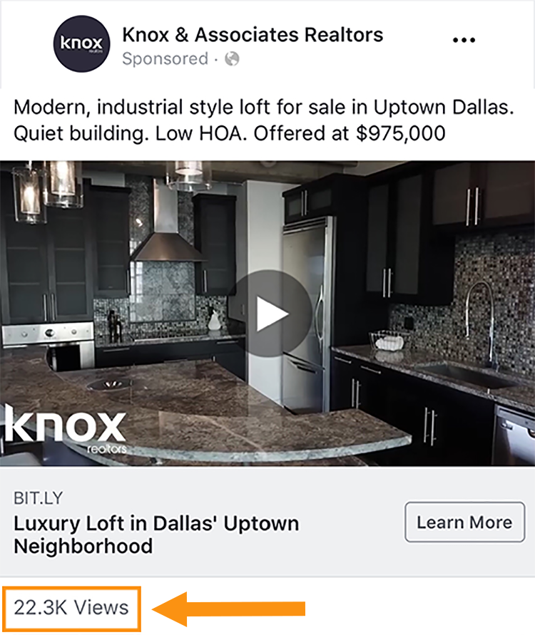 real estate ad for facebook