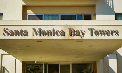 Santa Monica Bay Towers Sign