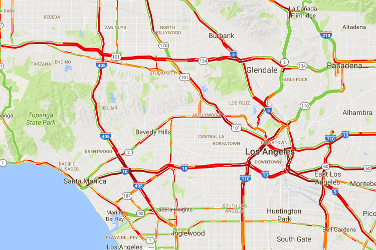 Traffic Map Los Angeles Moving To And Living In Los Angeles [Insider's Guide]