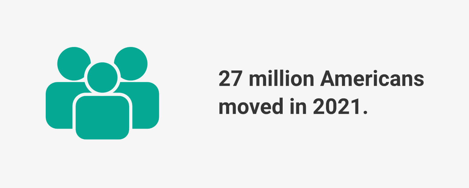 27 Millions Americans Moved in 2021
