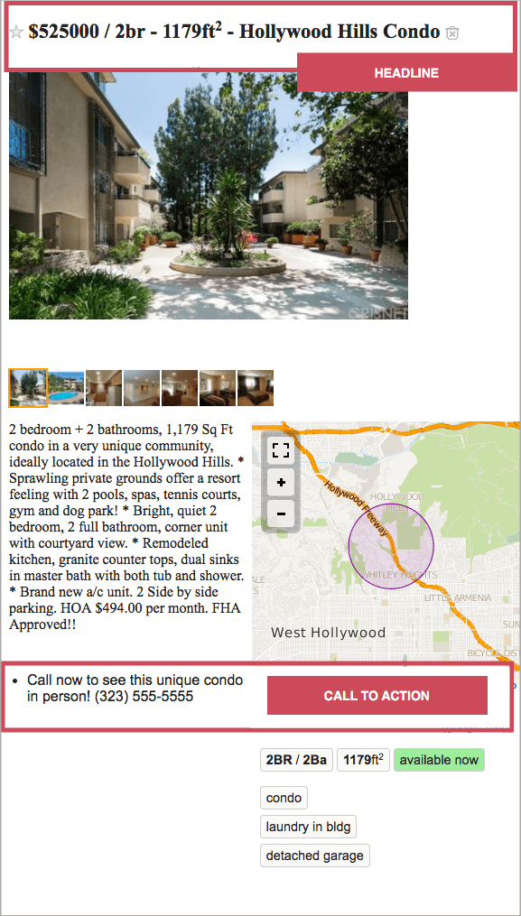 real estate advertisement example