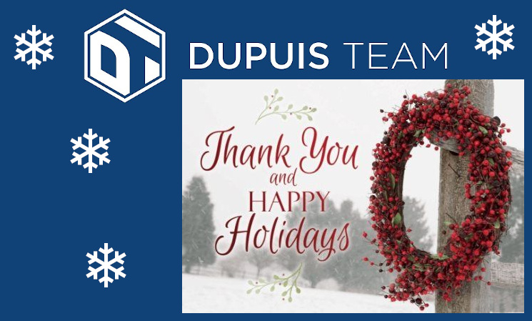 Happy Holidays from Dupuis Team