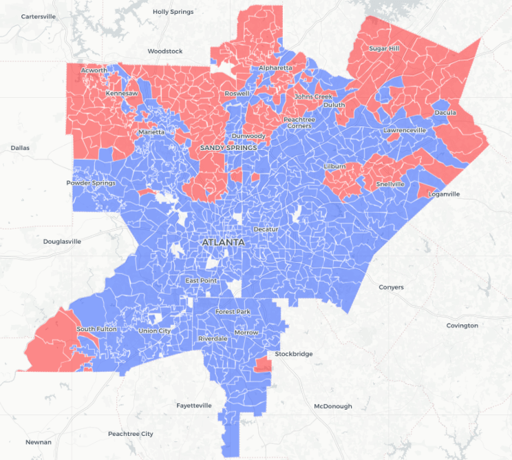 Atlanta Georgia Political Map