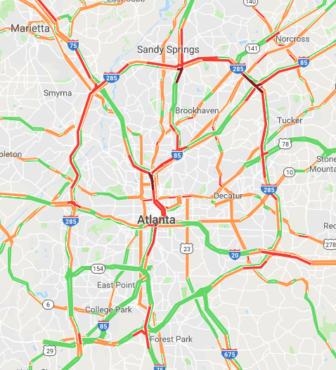 Metro Atlanta Traffic Map Things to Know BEFORE moving to Atlanta [2020 Guide]