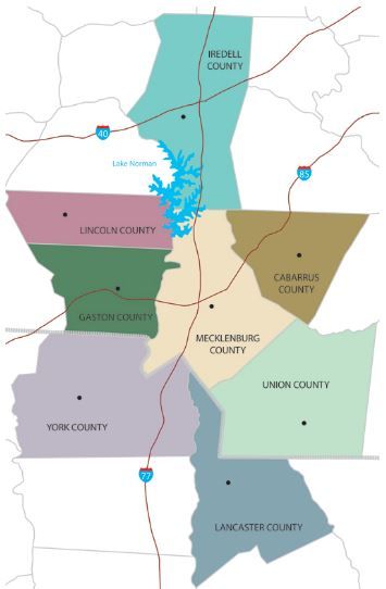 Map Of Charlotte Nc And Surrounding Counties Get Latest Map Update 3181