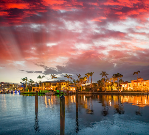 Boca Raton Sunset and Real Estate