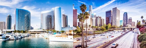 comparați mutarea în San Diego sau Los Angeles