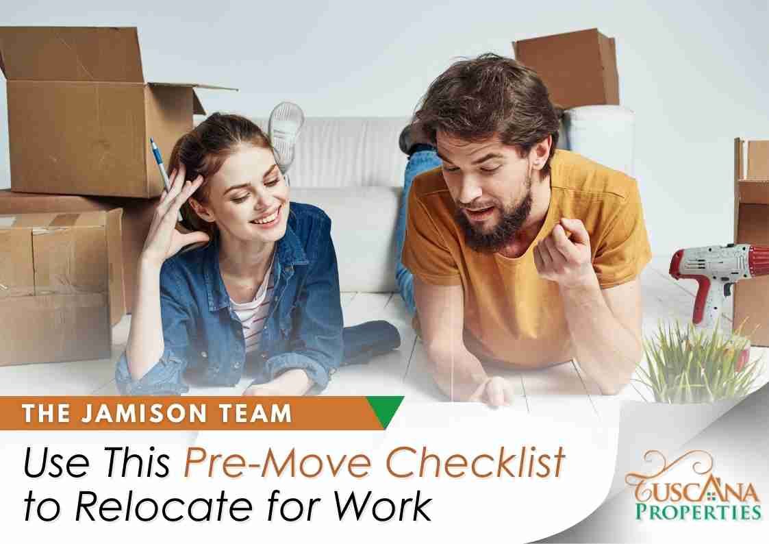 Use this Pre-move Checklist to relocate for work
