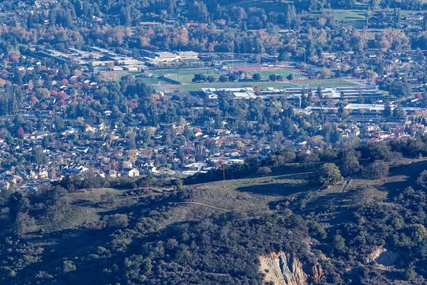 Landscape view of Almaden Valley