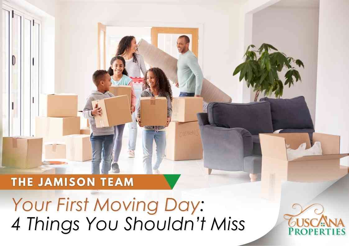 Your first moving day: 4 things you shouldn't miss