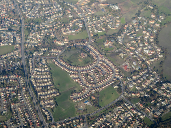Suburban Fremont From a Birds eye view