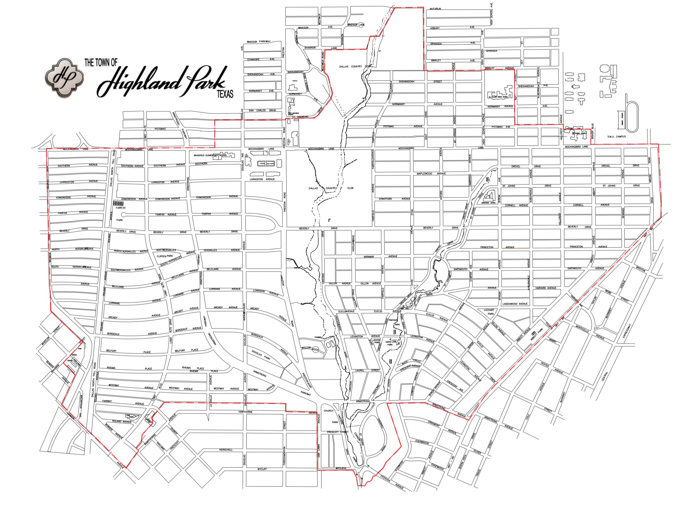 Highland Park Map 