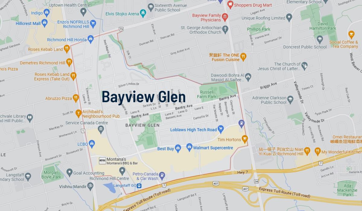 Bayview Glen Neighbourhood Markham, Ontario