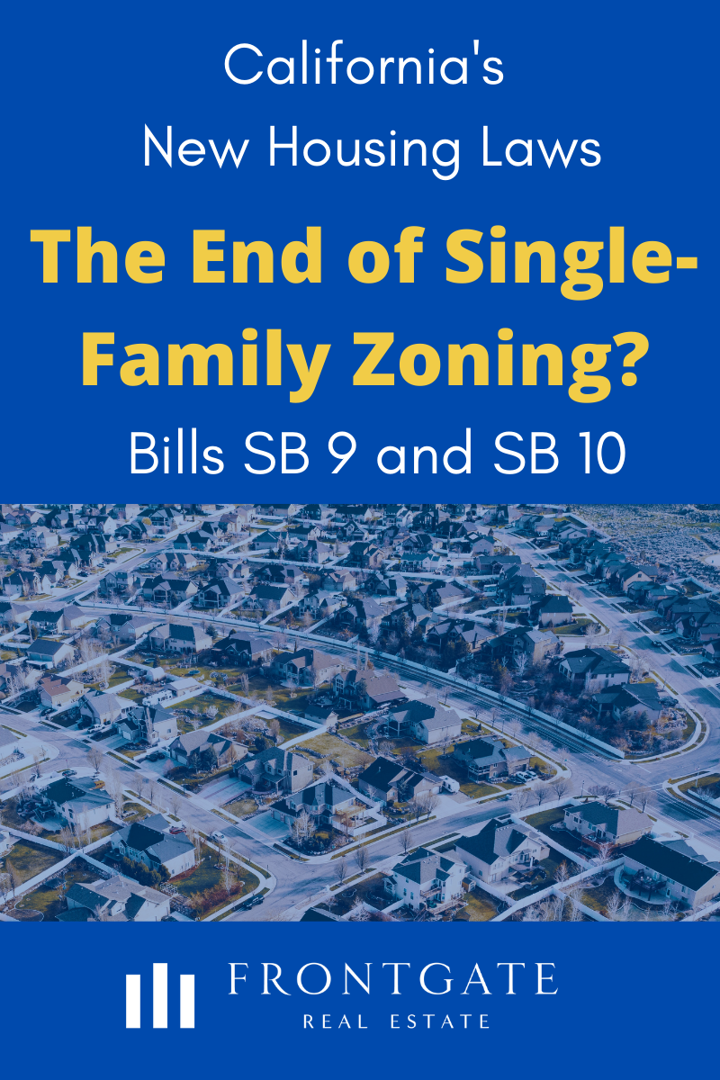 California's New Housing Laws SB 9 AND SB 10