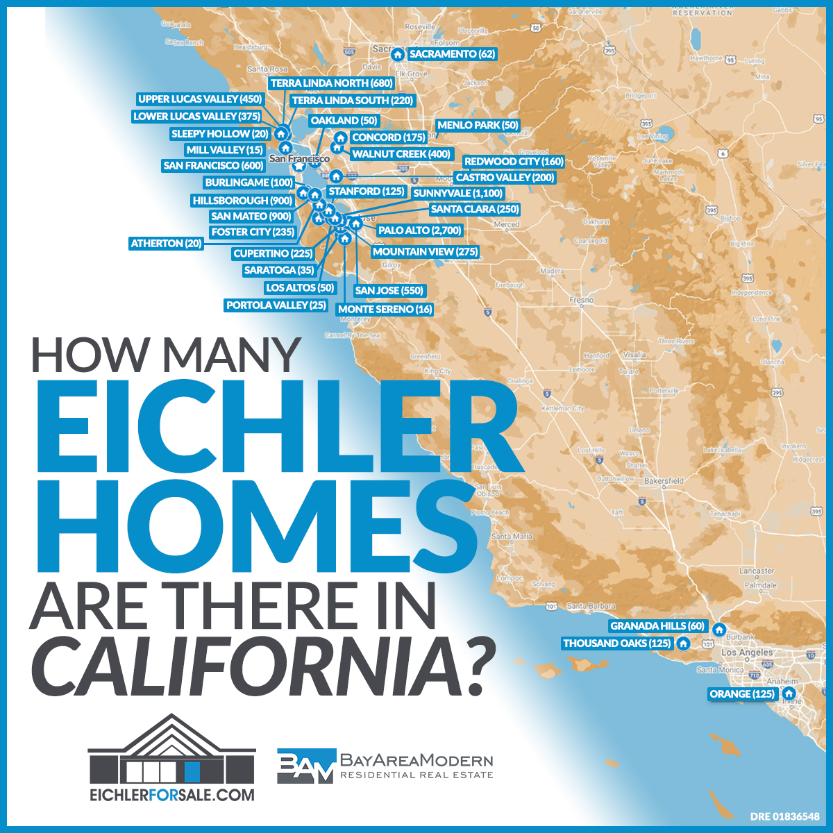 eichler home map