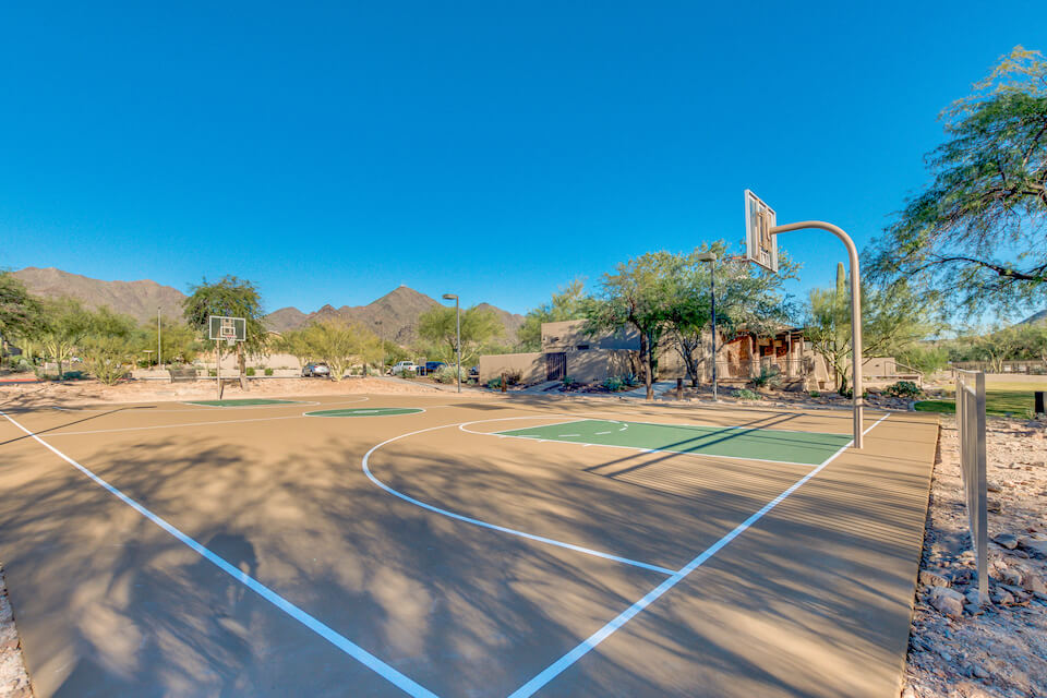 basketball court near homes for sale at McDowell Mountain Ranch