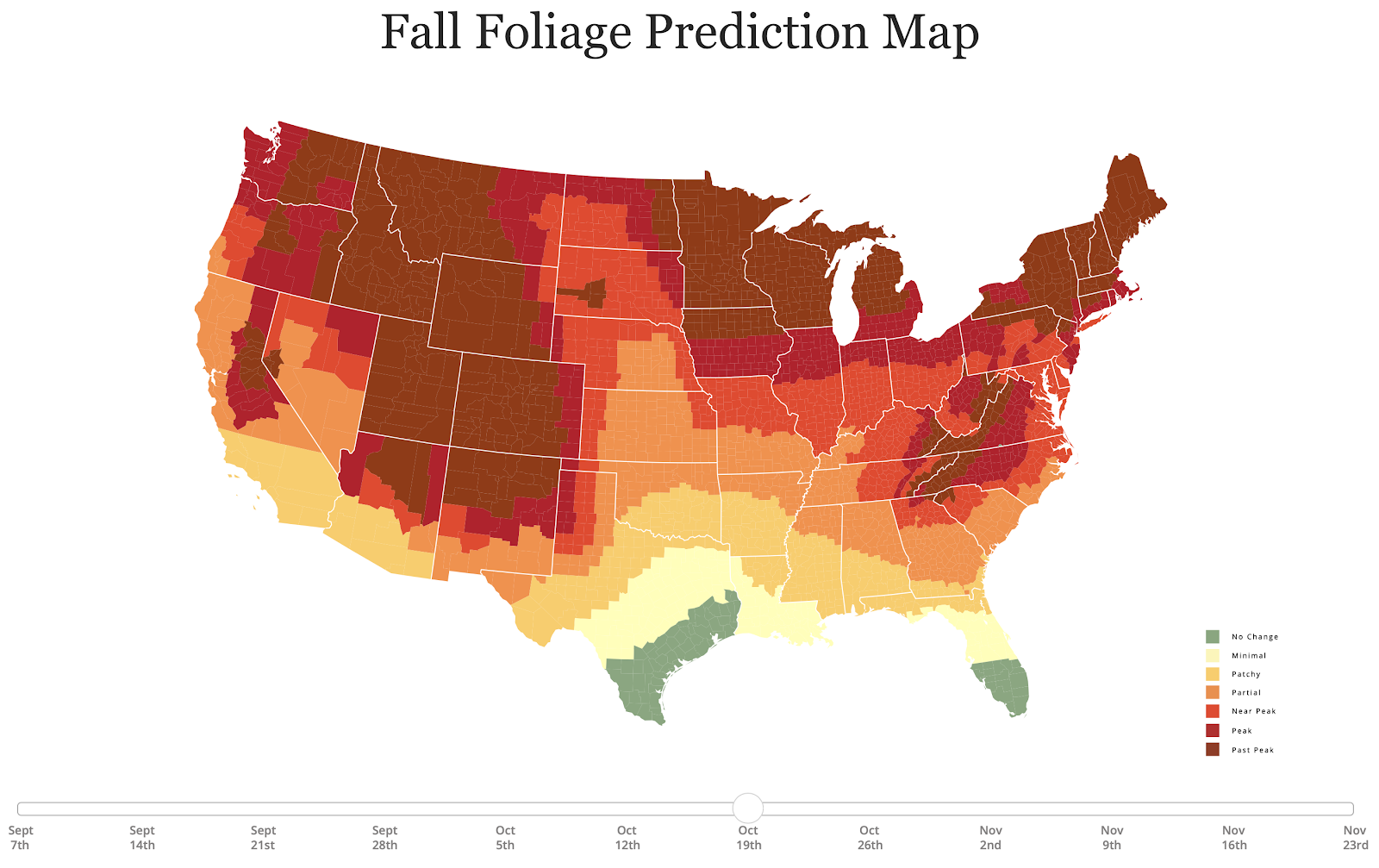 Leaf Change Map 2020 Virginia The Virginia Autumn Foliage Forecast