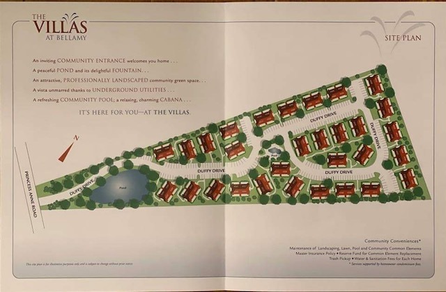 Map of the Villas At Bellamy
