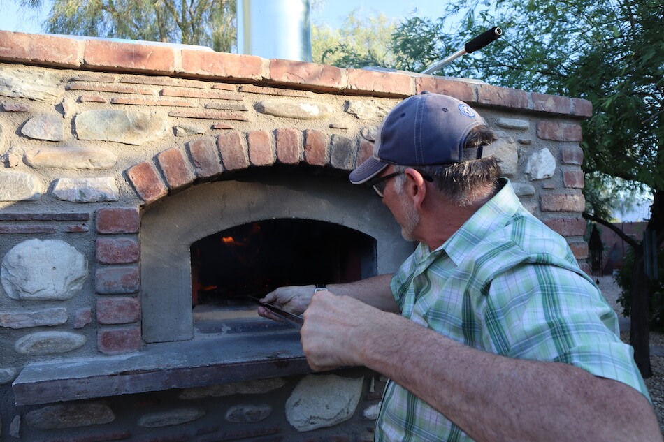 brick grill fire pit