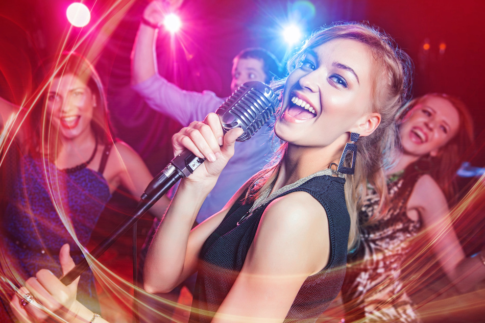 People sing and dance at the Tokyo-style karaoke bar in the downtown EDC  area during the final …